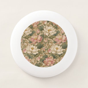 Vintage Water Lotus Botanical Floral Pattern Wham-O Frisbee