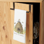 Vintage Watercolor Bee Hive Kitchen Towels<br><div class="desc">Rustic cute honey bee hive kitchen towel with the words: sweet as honey. Cute earthy style.</div>