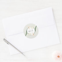 Vintage Watercolor Botanical Tulips Floral Wedding