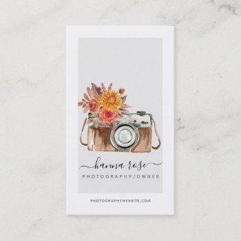 Vintage Watercolor Camera Business Cards by Studio427 at Zazzle