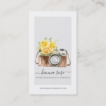 Vintage Watercolor Camera Business Cards by Studio427 at Zazzle