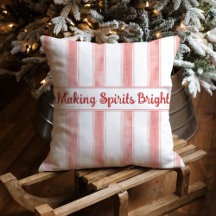 Vintage Watercolor Candy Cane Stripe Christmas