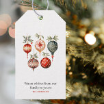 Vintage Watercolor Christmas Ornaments Gift Tags<br><div class="desc">Embrace the magic of the holiday season with these beautiful vintage-inspired ornaments. Whether you're decorating your own tree or looking for the perfect gift, our Vintage Watercolor Christmas Ornaments are a delightful choice. Order now and add a touch of classic charm to your festivities. Make this holiday season truly special...</div>