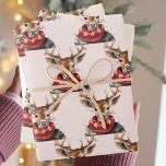Vintage Watercolor Deer &. Merry Christmas Wrapping Paper Sheets<br><div class="desc">Spread the joy and warmth of the holiday season with our Vintage Watercolor Deer & Merry Christmas collection. Whether you're sending heartfelt holiday greetings or decorating your home, this design will add a touch of elegance and nostalgia to your celebrations. Order yours today and make this holiday season truly memorable....</div>
