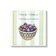 Vintage Watercolor Fig Harvest Kitchen Labels