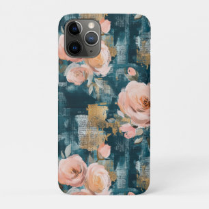 Vintage Watercolor Floral Abstract Pattern (3) iPhone 11 Pro Case