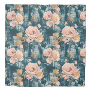 Vintage Watercolor Floral Abstract Pattern (3) Duvet Cover