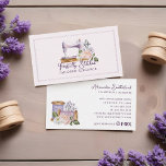 Vintage Watercolor Floral Sewing Machine Tailor Business Card<br><div class="desc">Make an unforgettable first impression with our exquisitely crafted hand-painted watercolor vintage lavender purple sewing machine business card. Our hand-painted watercolor vintage lavender purple sewing machine business card is more than just a way to share your contact information—it's a reflection of your passion and dedication to your craft. With meticulously...</div>