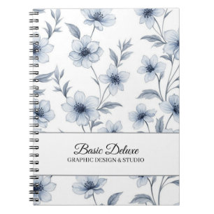 Vintage Watercolor Flowers Spiral Photo Notebook