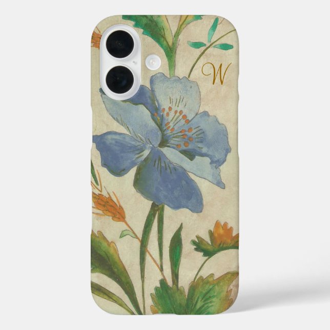 vintage watercolor illustration of a flower Case-Mate iPhone case (Back)