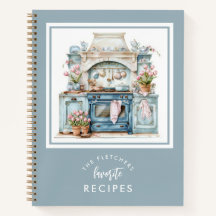 Vintage Watercolor Kitchen Family Recipe