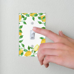 Vintage Watercolor Lemons Light Switch Cover