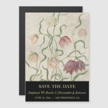 Vintage Watercolor Lily Save the Date