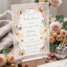 Vintage Watercolor Mommy to Bee Baby Shower 