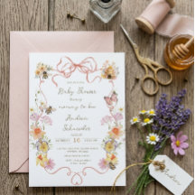 Vintage Watercolor Mommy to Bee Baby Shower 