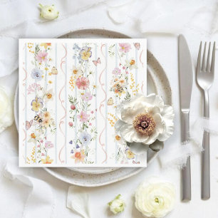 Vintage Watercolor Mommy to Bee Baby Shower  Napkins