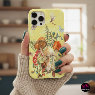 Vintage Watercolor Mushroom Botanical iPhone 17 Case