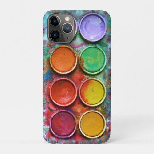 vintage watercolor palette iPhone 11 pro case