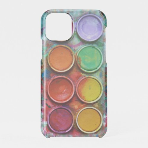 vintage watercolor palette iPhone 11 pro case