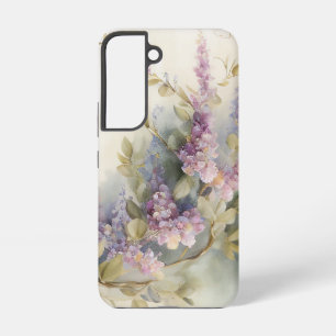 Vintage watercolor purple wisteria samsung galaxy s22 case