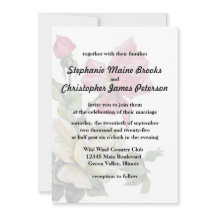 Vintage Watercolor Rose Wedding