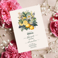 Vintage Watercolor Summer Citrus Wedding