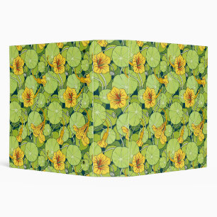 Vintage Waterlilies 3 Ring Binder