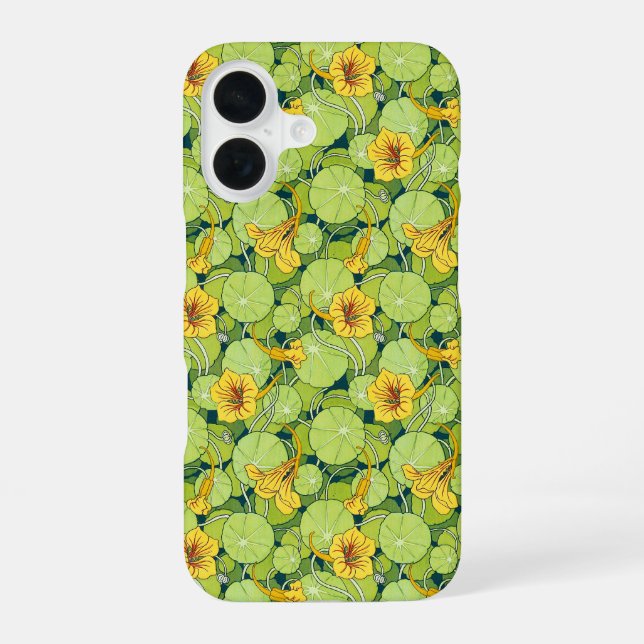 Vintage Waterlilies iPhone Case (Back)