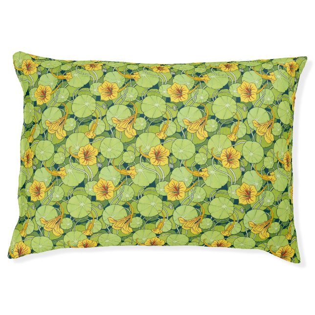 Vintage Waterlilies Pet Bed (Front)