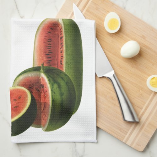 Vintage Watermelons Tall Round Organic Food Fruit Kitchen Towel