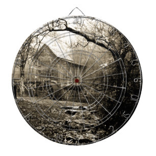 Vintage Waterwheel Dart Board