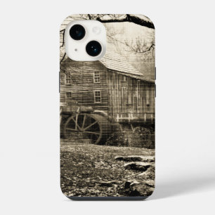 Vintage Waterwheel iPhone 14 Case