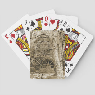 Vintage Waterwheel Poker Cards