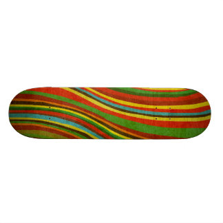 vintage wave texture Skateboard Deck
