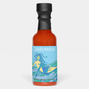 Vintage Waveriding Mermaid Thunder_Cove Hot Sauces