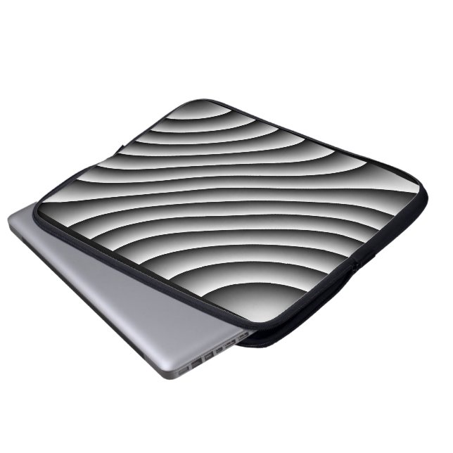 Vintage Wavy Lines Laptop Bag (Front Bottom)