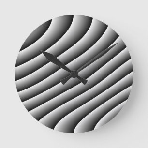 Vintage Wavy Lines Wall Clock