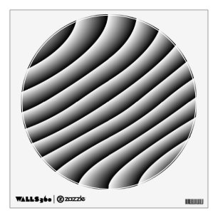 Vintage Wavy Lines Wall Decal