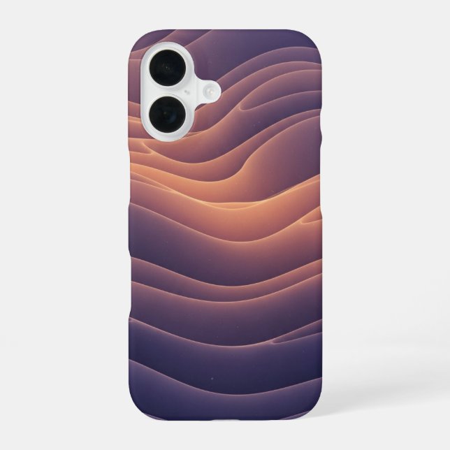Vintage Wavy Nebula iPhone Case (Back)