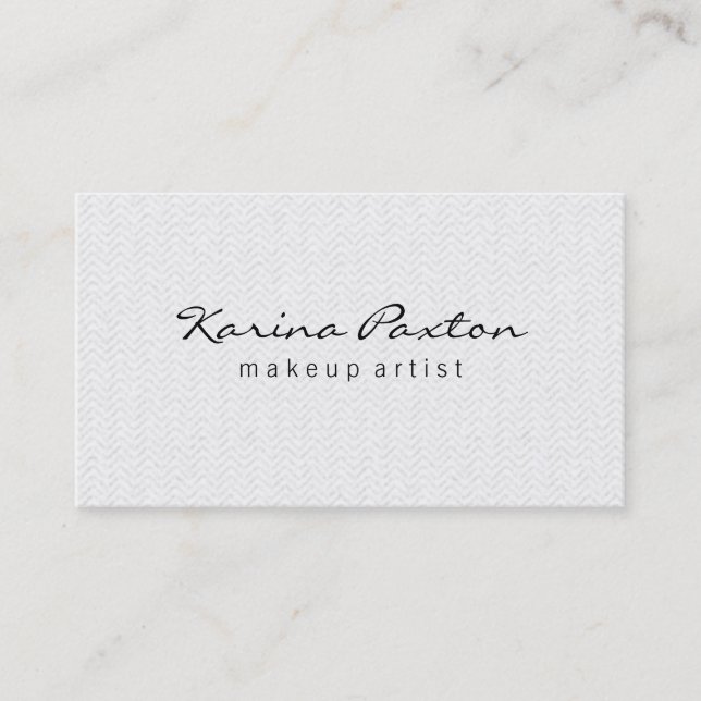 Vintage Wavy Pattern Business Card (Front)
