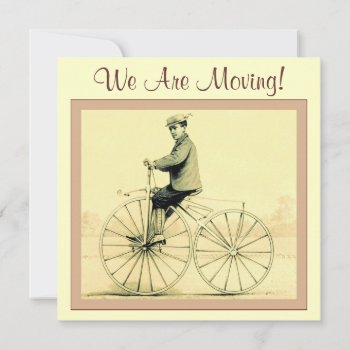Vintage ~ We Are Moving! Announcement by VintageFactory at Zazzle