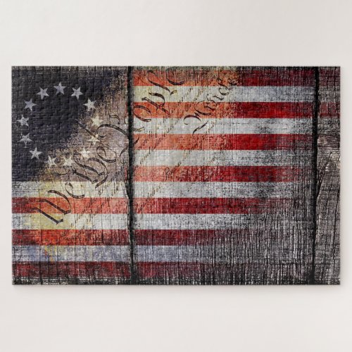Vintage We The People Betsy Ross Flag Jigsaw Puzzle