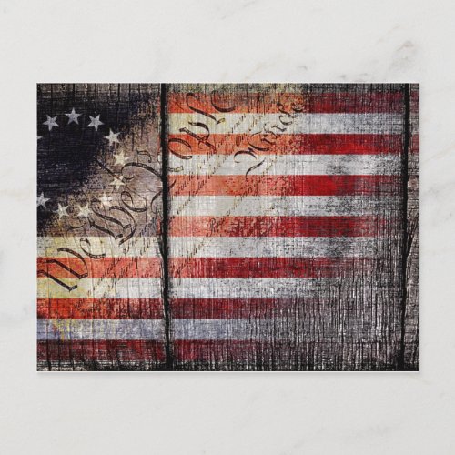 Vintage We The People Betsy Ross Flag Postcard
