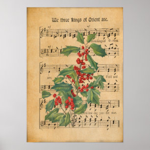 Vintage We Three Kings of Orient Are Poster