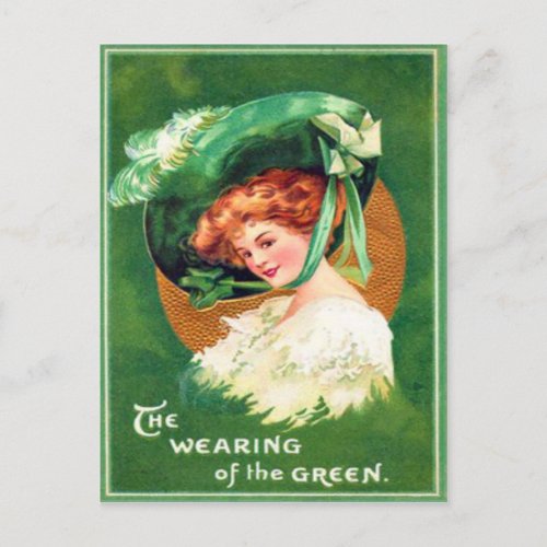 Vintage Wearing Of The Green St Patricks Day Card