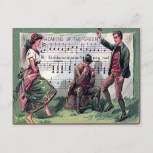 Vintage Wearing Of The Green St Patrick's Day Card