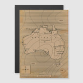 Vintage weather map of Australia (Front/Back)
