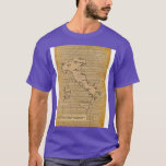 Vintage weather map of Italy T-Shirt
