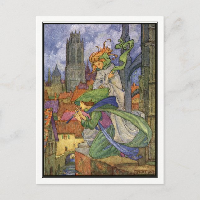 Vintage Weather Sprites by Florence Harrison Postcard (Front)