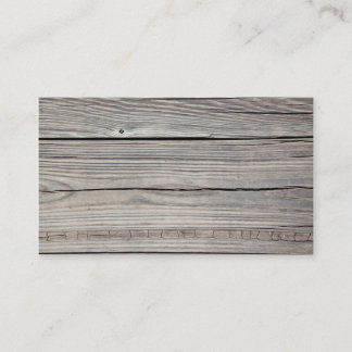 Vintage Weathered Wood Background - Old Board Business Card